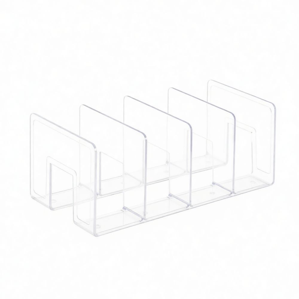 Clear Acrylic Book Stand Holder - Organizador de escritorio con soporte para