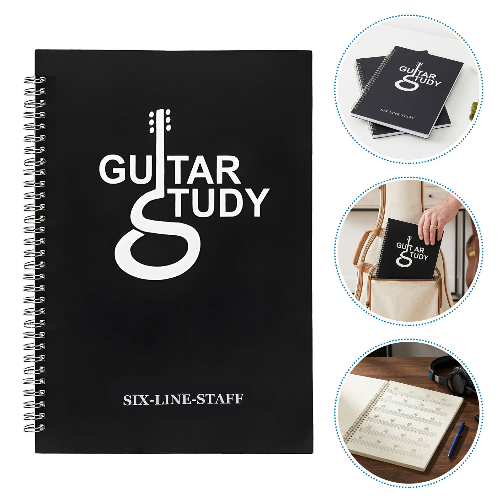 Blank Sheet Music Notebook - 2 unidades de cuaderno de tablaturas
