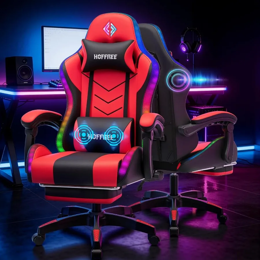 Silla de juego RGB con altavoc - Music reseña y precio