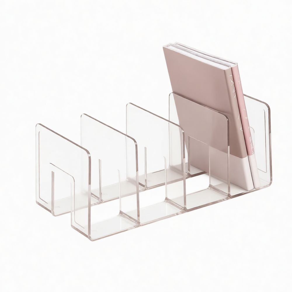 Organizador de escritorio con  - Clear Acrylic Book Stand Holder reseña y precio