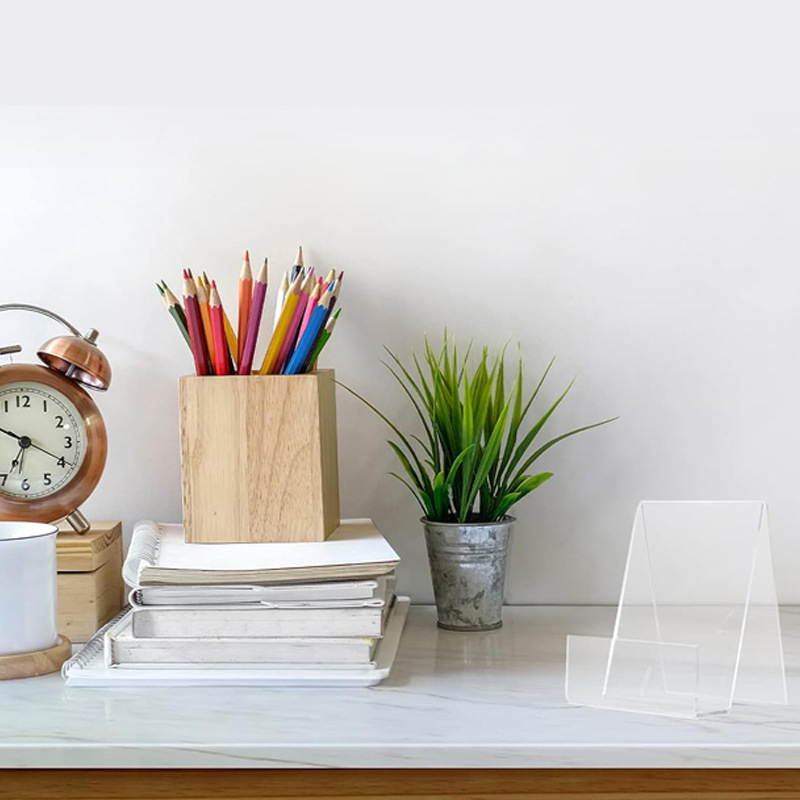 1/2/4 unidades: soporte transp - Clear Acrylic Book Stand Holder reseña y precio