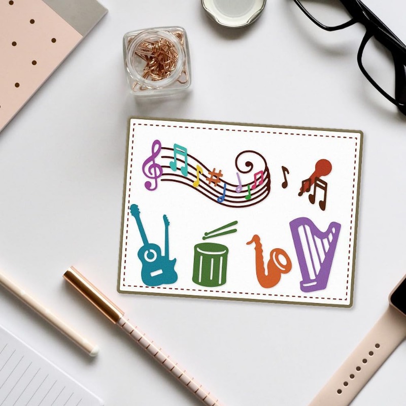 Troqueles de corte de notas mu - Blank Sheet Music Notebook reseña y precio