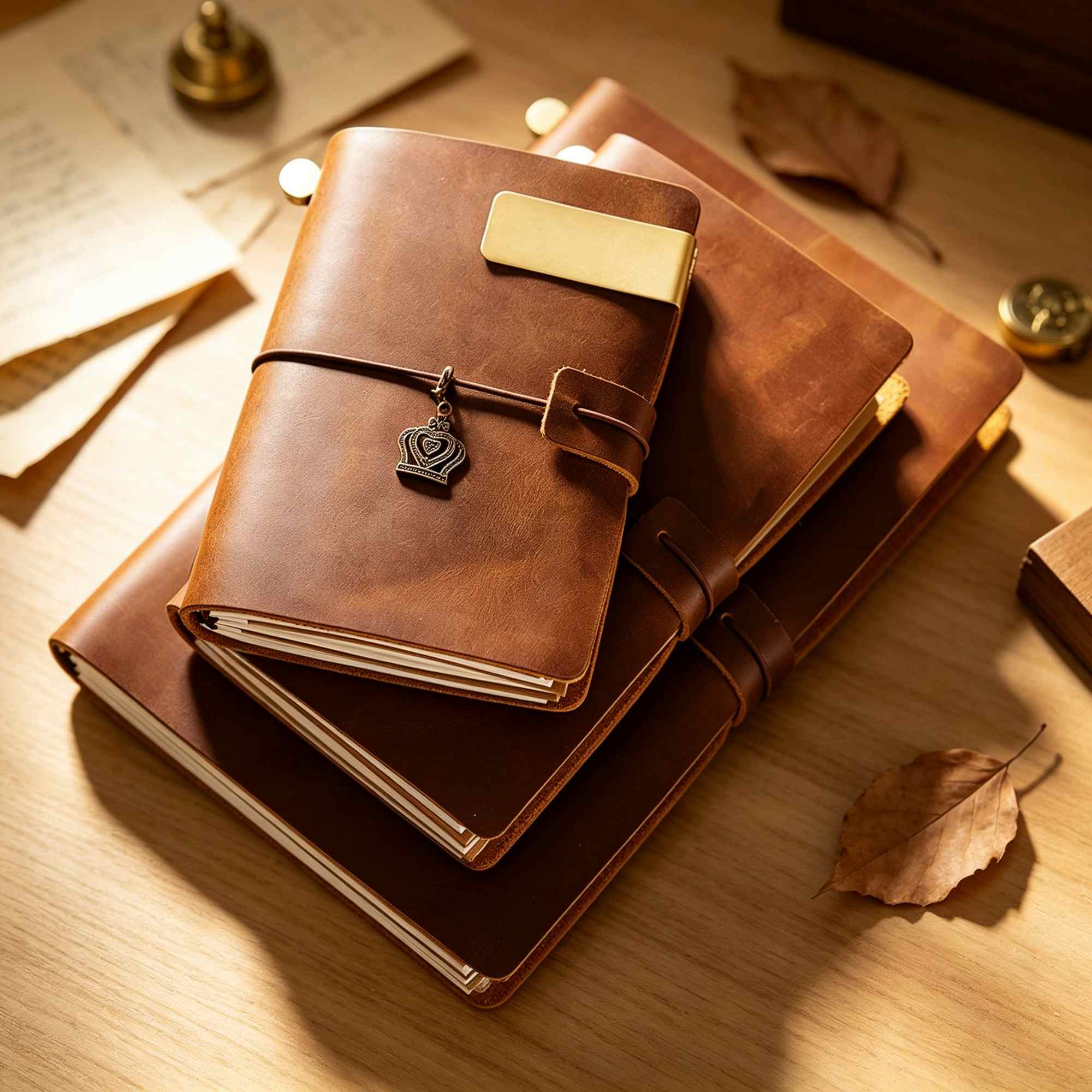 Diario de viaje con cubierta d - Vintage Leather Journal Notebook reseña y precio